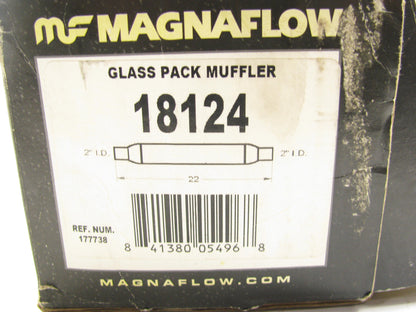 Magnaflow 18124 Glass Pack Muffler 2'' Center Inlet, 2'' Center Outlet, 22'' Long