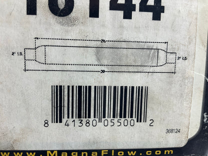 MagnaFlow 18144 Large Stainless Steel Glasspack Muffler, 2'' Inlet, 2'' Out, 30'' L