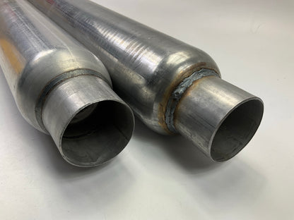 (2) Magnaflow 18146 2.5'' In/Out  4'' Round Glasspack Performance Exhaust Mufflers