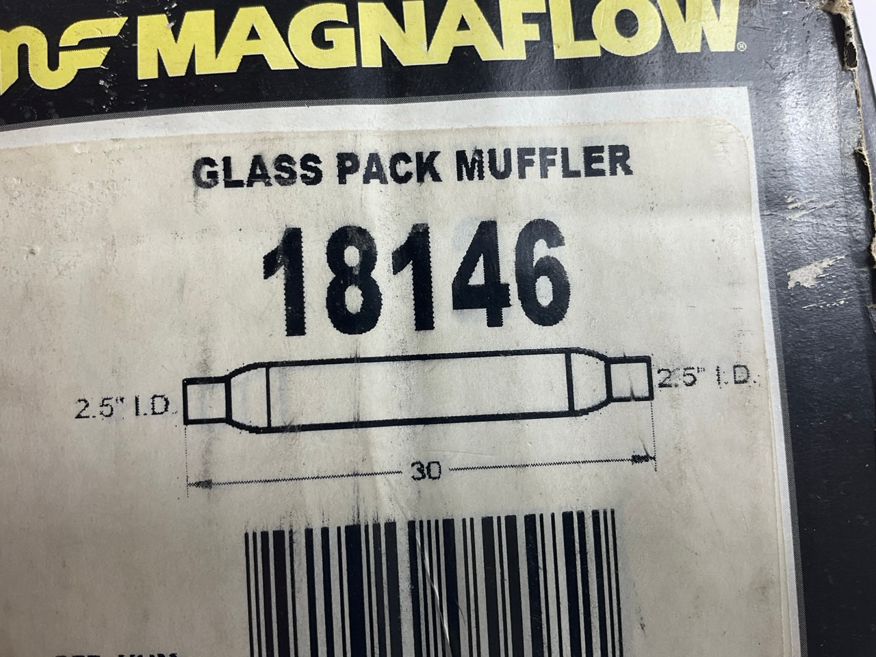 (2) Magnaflow 18146 2.5'' In/Out  4'' Round Glasspack Performance Exhaust Mufflers