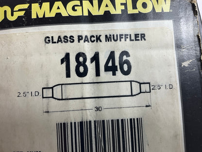 (2) Magnaflow 18146 2.5'' In/Out  4'' Round Glasspack Performance Exhaust Mufflers