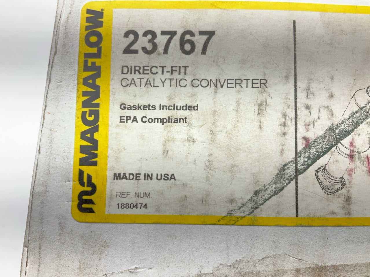 MagnaFlow 23767 Direct Fit Catalytic Converter - 1997-2001 Honda CR-V 2.0L