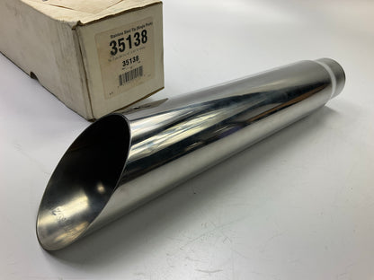 Magnaflow 35138 Stainless Steel 3'' Exhaust Tip, 45 Degree Slant Cut, 2.5'' Inlet