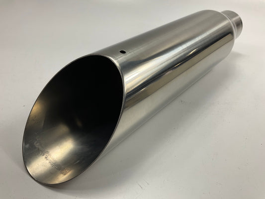 Magnaflow 35146 Stainless Steel Exhaust Tip 2.5'' ID Inlet 4'' Round Out, 18'' Long