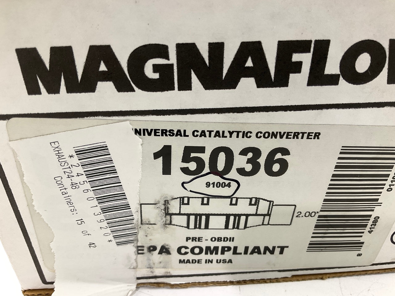 Magnaflow 91004 Universal EPA Compliant Catalytic Converter 2'' Inlet / Outlet