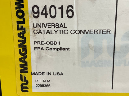 Magnaflow 94016 Catalytic Converter,  Universal, Pre-OBDII, 2.5'' Inlet & Outlet
