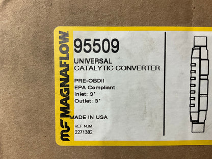 Magnaflow 95509 Universal OBD1 Catalytic Converter Inlet 3'', Outlet 3''