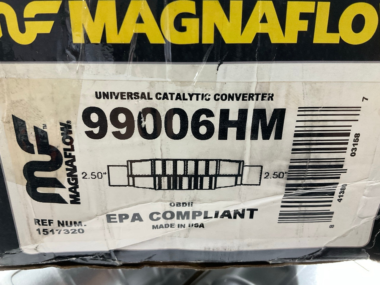 (2) Magnaflow 99006HM Dual Custom Exhaust 2-1/2'' Catalytic Converters UNIVERSAL