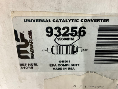 Magnaflow 99304HM Universal EPA Compliant Catalytic Converter 2'' In Out, 15'' L.