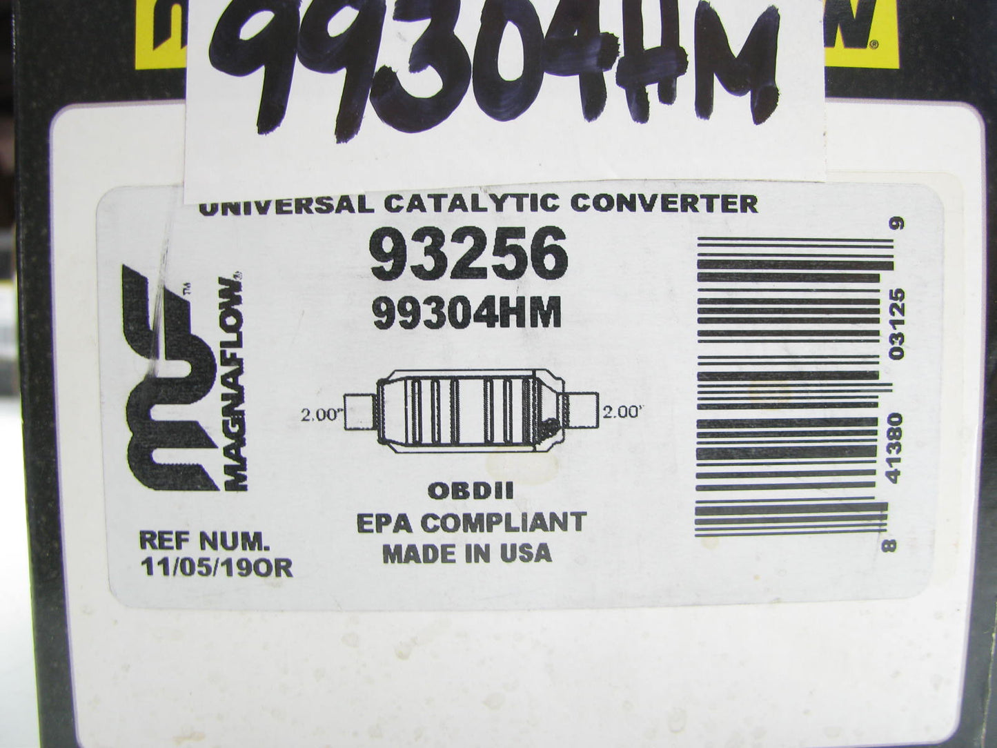 Magnaflow 99304HM Universal EPA Compliant Catalytic Converter 2'' In Out, 15'' L.