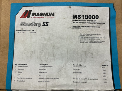 Magnum MS18000 Intake Manifold Gasket  Set - 1996-2006 GM 4.3L Truck