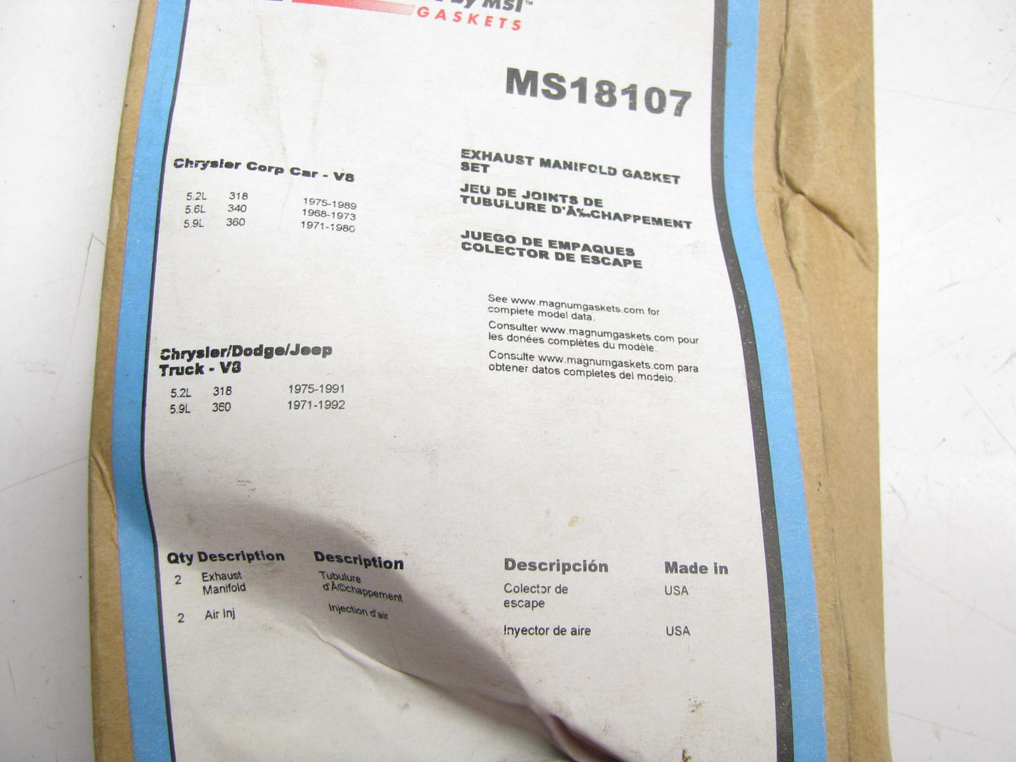 Magnum MS18107 Exhaust Manifold Gasket Set