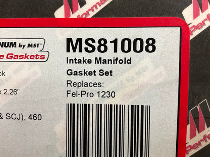 Magnum MS81008 Intake Gasket Set - Ford V8 Big Block 429 460, 1.98'' X 2.26'' Port