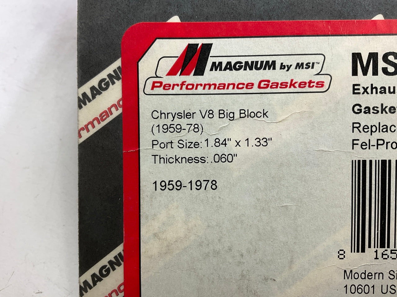 Magnum MS82001 Exhaust Header Gaskets For Chrysler V8 Big Block 1.84'' X 1.33''