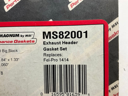 Magnum MS82001 Exhaust Header Gaskets For Chrysler V8 Big Block 1.84'' X 1.33''