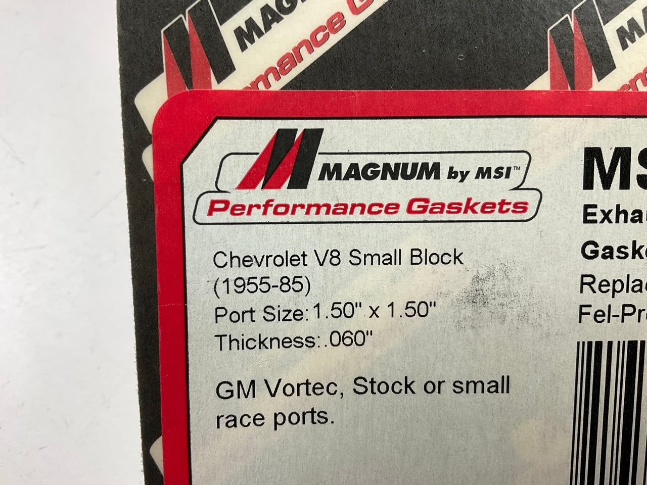 Magnum MS82005 Exhaust Header Gaskets - 1955-85 SBC 1.50'' X 1.50'', 0.060'' Thick