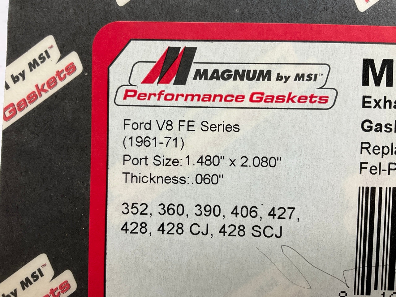 Magnum MS82011 Exhaust Header Gaskets - Ford FE 352 360 390 427 428 V8 0.060''