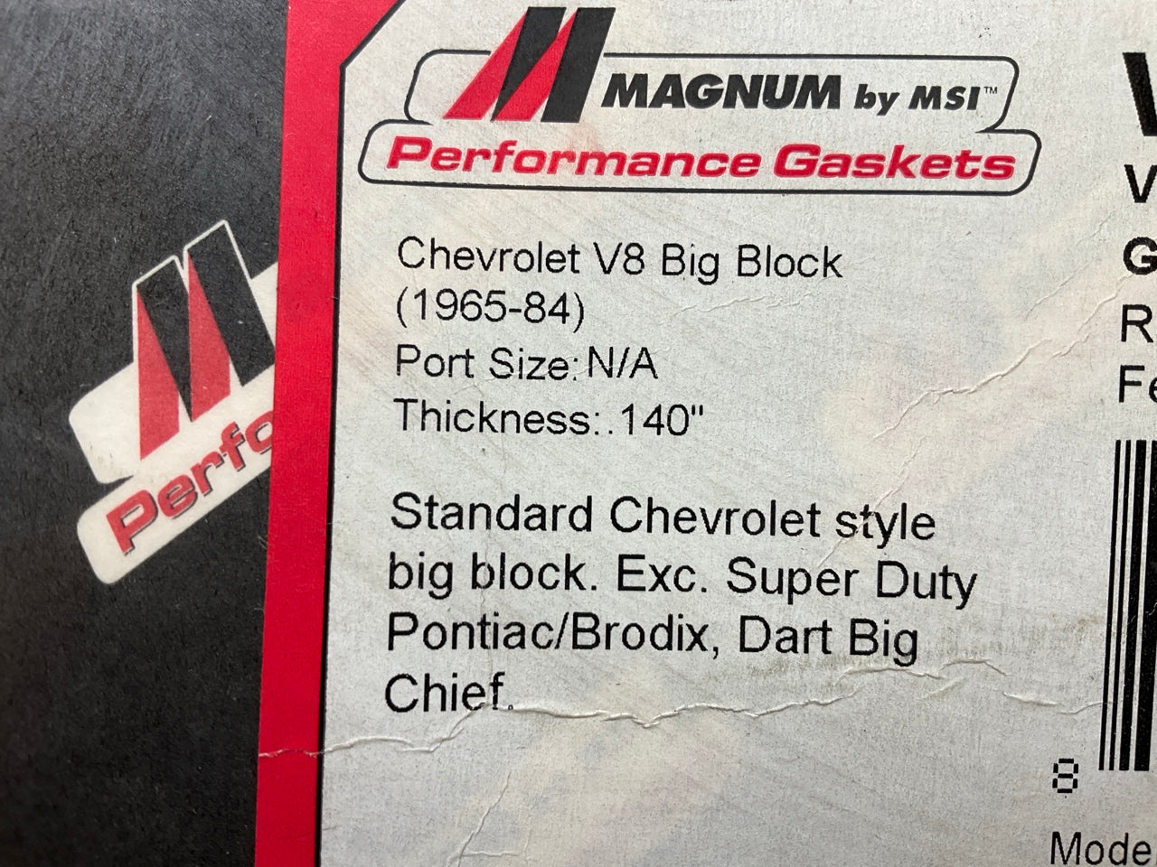 Magnum VS83000 Valve Cover Gaskets, .140'' Thick, Chevy Big Block BBC 396 427 454