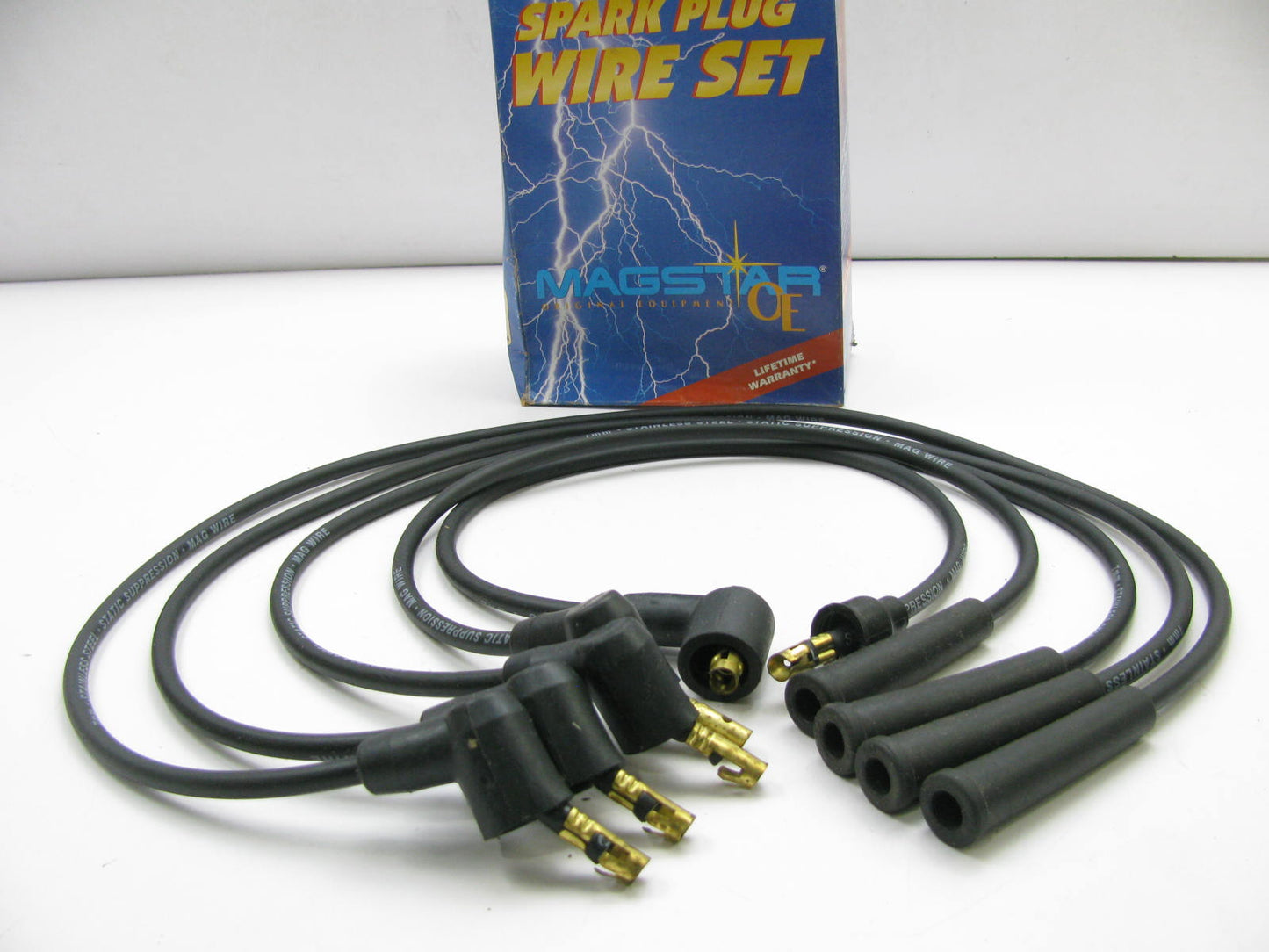 Magstar 12-4443 Ignition Spark Plug Wire Set For 1978-1989 Chrysler 2.0L 2.6L I4