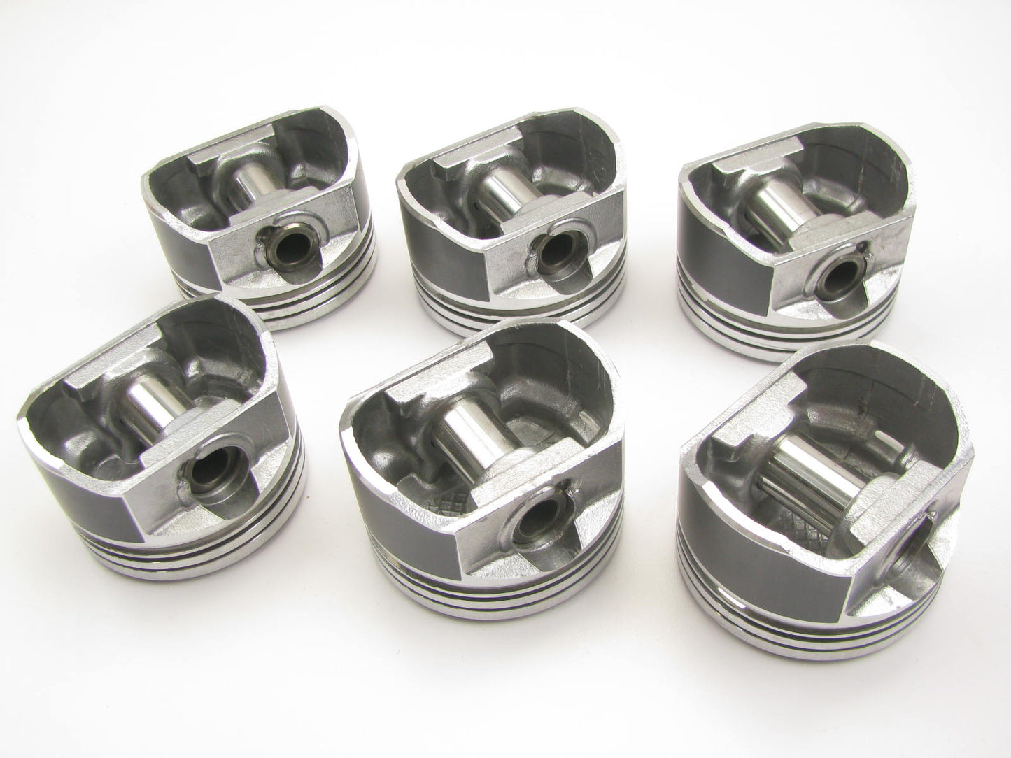 (6) Mahle 224-3466-040 Engine Pistons .040'' For 1998-2000 Ford 2.5L DOHC