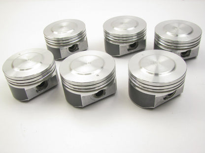 (6) Mahle 224-3466-040 Engine Pistons .040'' For 1998-2000 Ford 2.5L DOHC