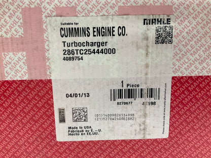 REMAN. Mahle 286TC25444000 Turbocharger Holset HX55 Turbo For Cummins ISX 15.0L