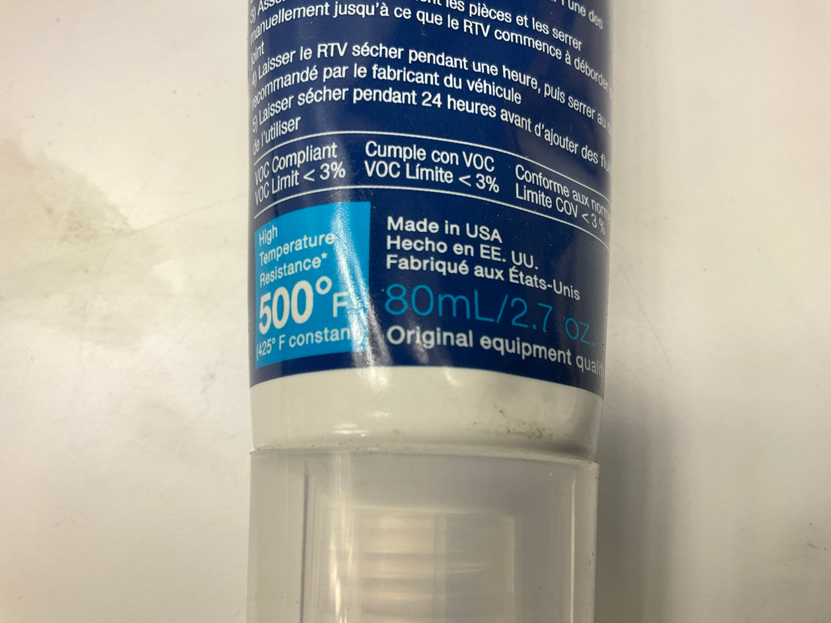 (12) MAHLE JV8 Aluminum Silicone High Temp 425 Degree Grey RTV Sealant 80ml Tube