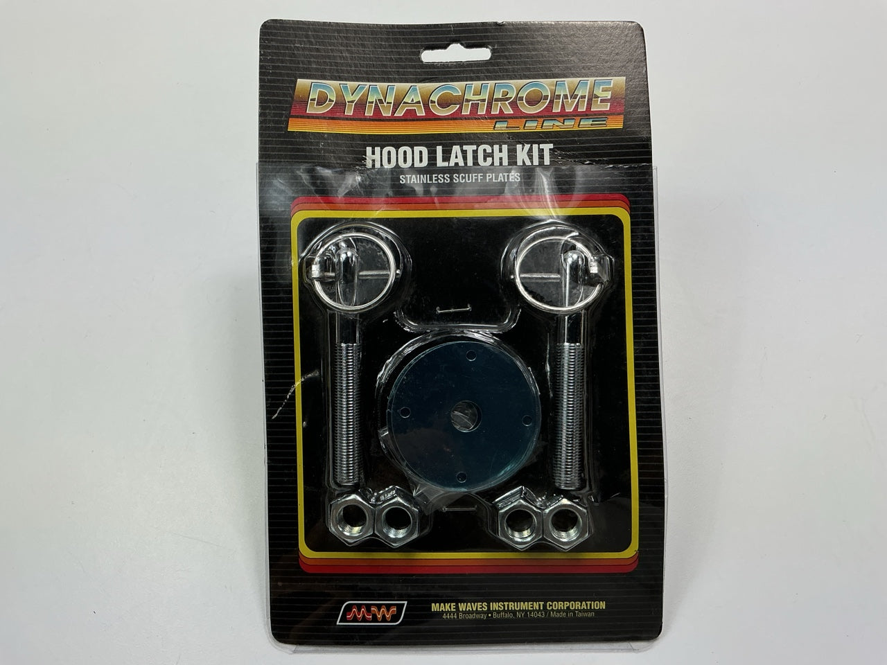 Make Waves 12-9932 Hood Latch Hood Pin Kit With Stainless Scuff Plates
