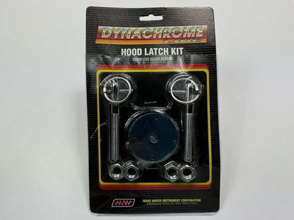 Make Waves 12-9932 Hood Latch Hood Pin Kit With Stainless Scuff Plates