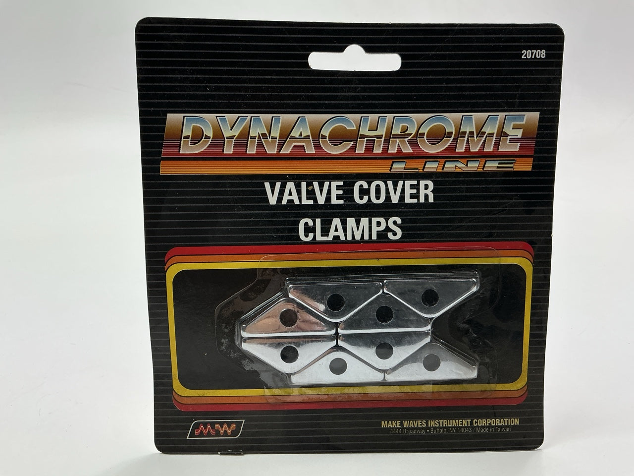 Make Waves 20708 Steel Valve Cover Hold Down Tab Clamp Set, Short Style, 8 Pcs