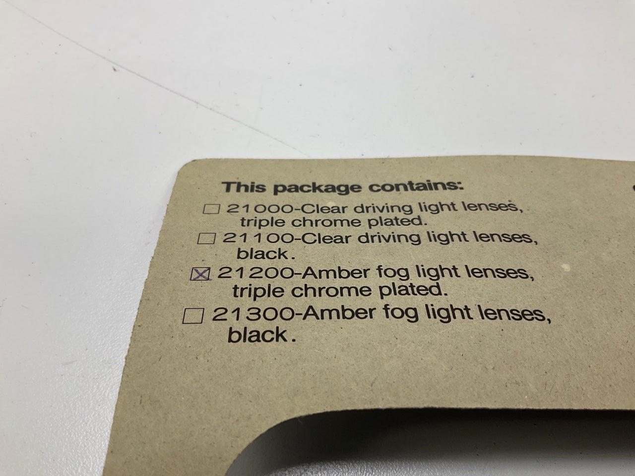 Make Waves 21200 Amber Fog Light Kit, Triple Chrome Plated, 6''x3-1/2''