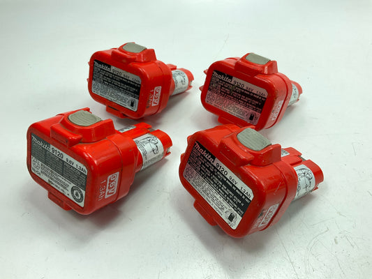 DEAD - (4) Makita 9.6v Battery For Parts Or Refurbishing 9120 NiCd Battery 1.3Ah