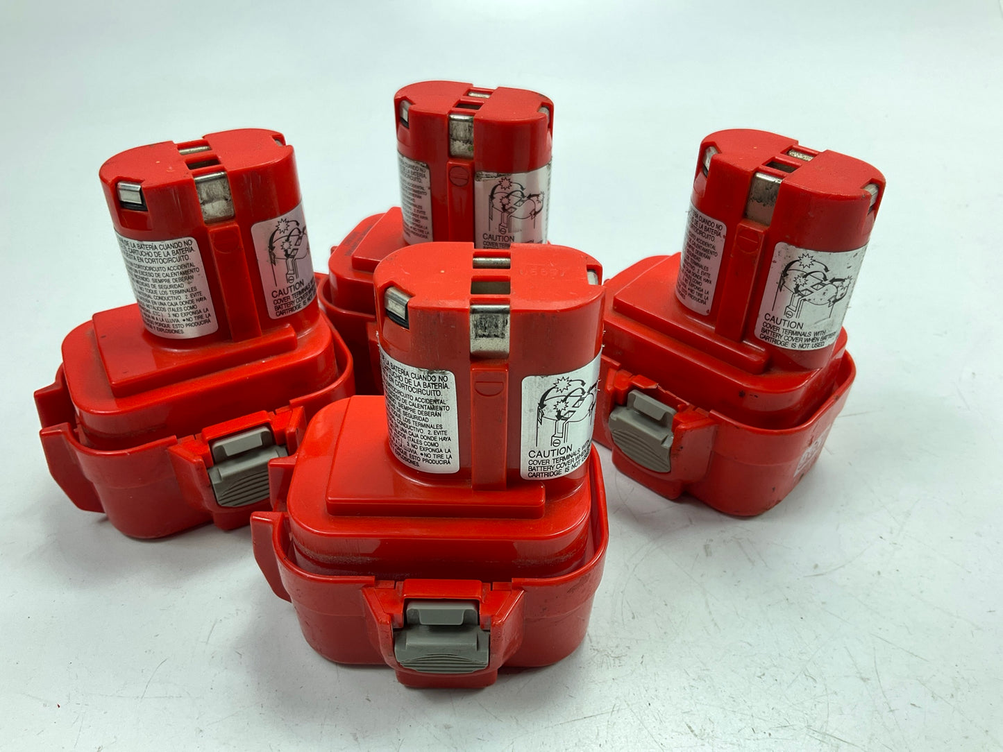 DEAD - (4) Makita 9.6v Battery For Parts Or Refurbishing 9120 NiCd Battery 1.3Ah