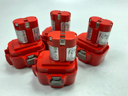 DEAD - (4) Makita 9.6v Battery For Parts Or Refurbishing 9120 NiCd Battery 1.3Ah