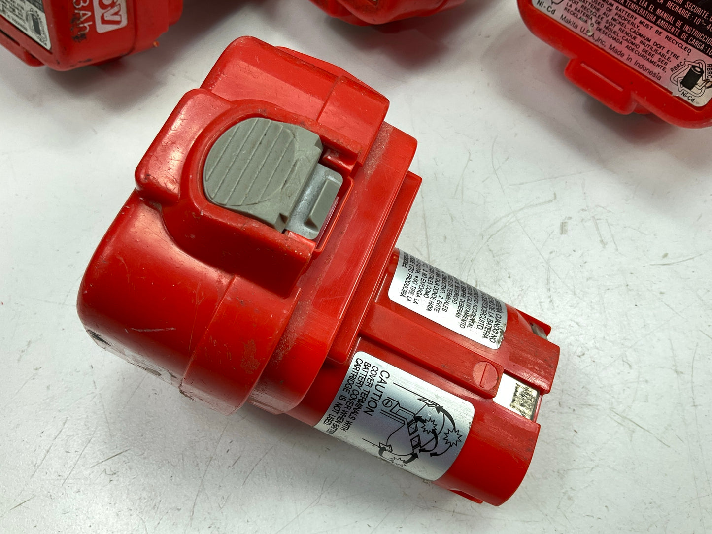 DEAD - (4) Makita 9.6v Battery For Parts Or Refurbishing 9120 NiCd Battery 1.3Ah