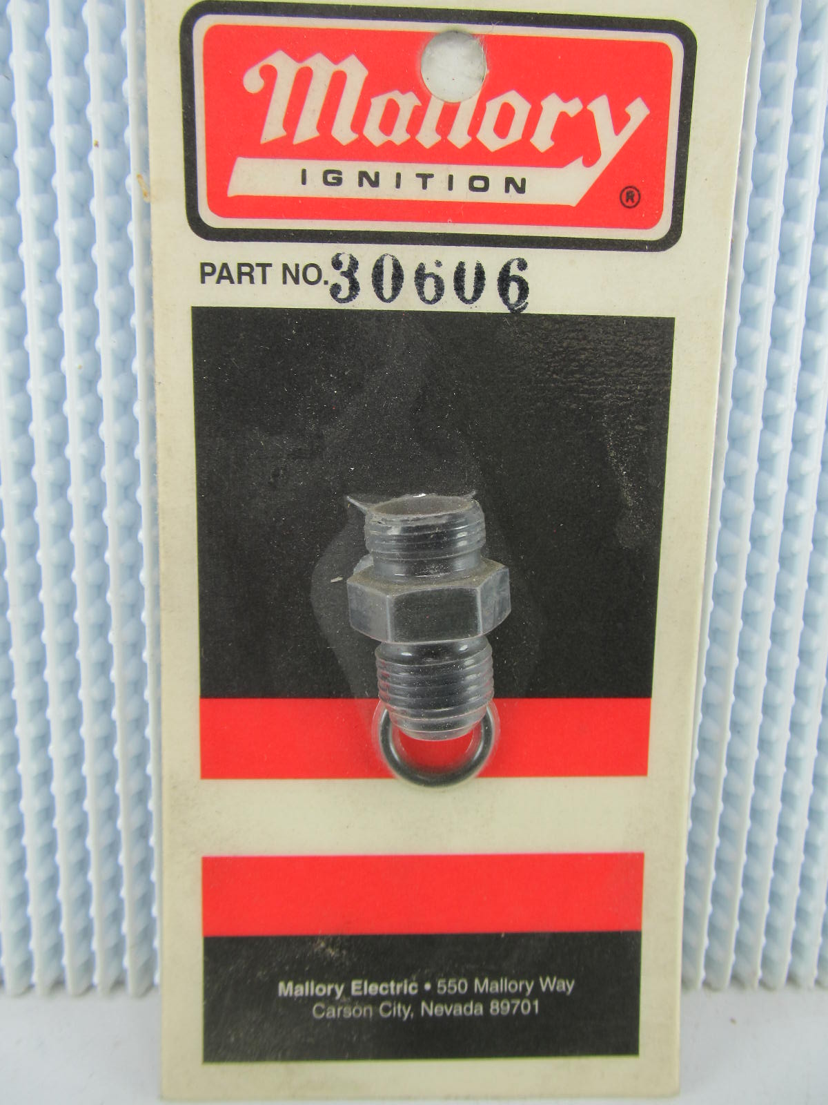 Mallory 30606 Straight Fitting - 6AN Port To - 6AN Outlet  9/16 In. -18 Thread