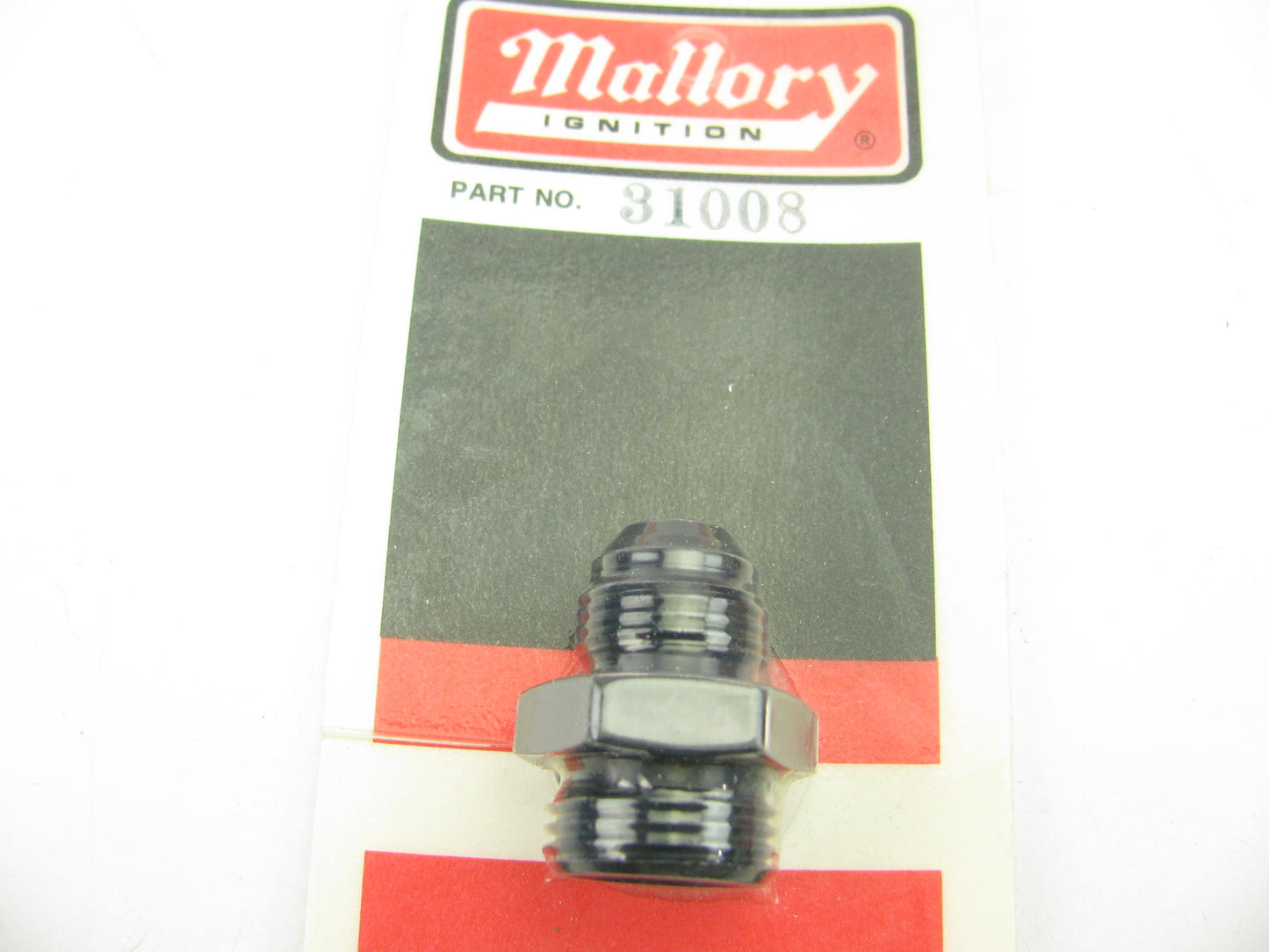10AN TO 8AN Fuel Line Fitting Port Adapter Mallory 31008 Black Aluminum