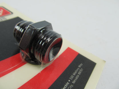 Mallory 31008 10AN TO 8AN Fuel Line Fitting Port Adapter, Black Aluminum