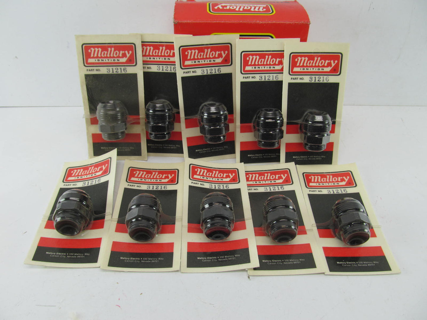 (10) Mallory 31216 Hi-flow -12AN To -16AN Adapter High Flow Hose Fittings