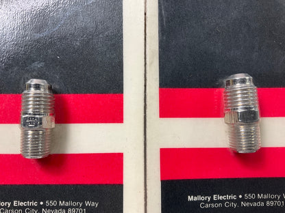 2 / PACK - Mallory 3127 1/8 NPT MALE TO -4AN Fuel System Fittings