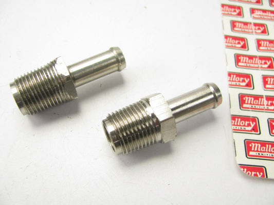 (2) MALLORY 3130 Hose Barb 3/8'' X 3/8'' Male NPT Straight Male Fitting