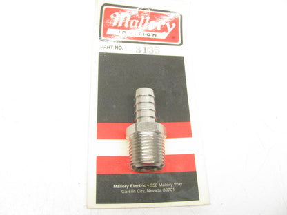 Mallory 3135 1/2'' Hose Barb To 1/2'' Female NPT - Stainless Steel Fitting