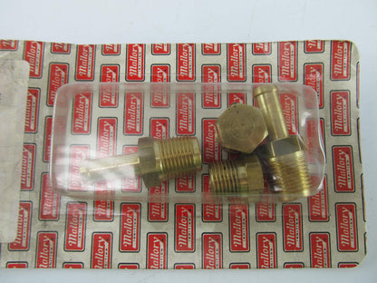 Mallory 3145 3/8'' Barbed Hose Fuel Fittings With 3/8'' NPT Plugs