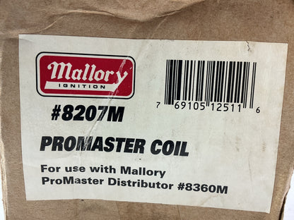 Mallory 8207M Promaster Performance Ignition Coil - Use With 8360M Distributor