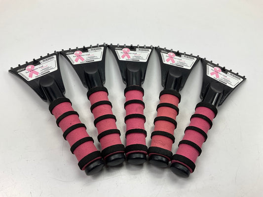 5 / PACK  Hopkins 994PKUS Mallory 10'' Ice Scraper - Pink - Snow Ice Scraper Tool