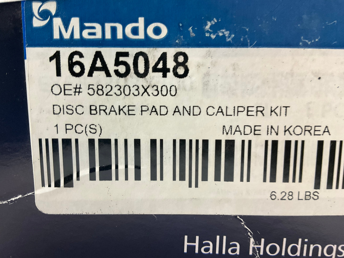 NEW Mando 16A5048 Rear Right Brake Caliper For 2011-2016 Hyundai Elantra