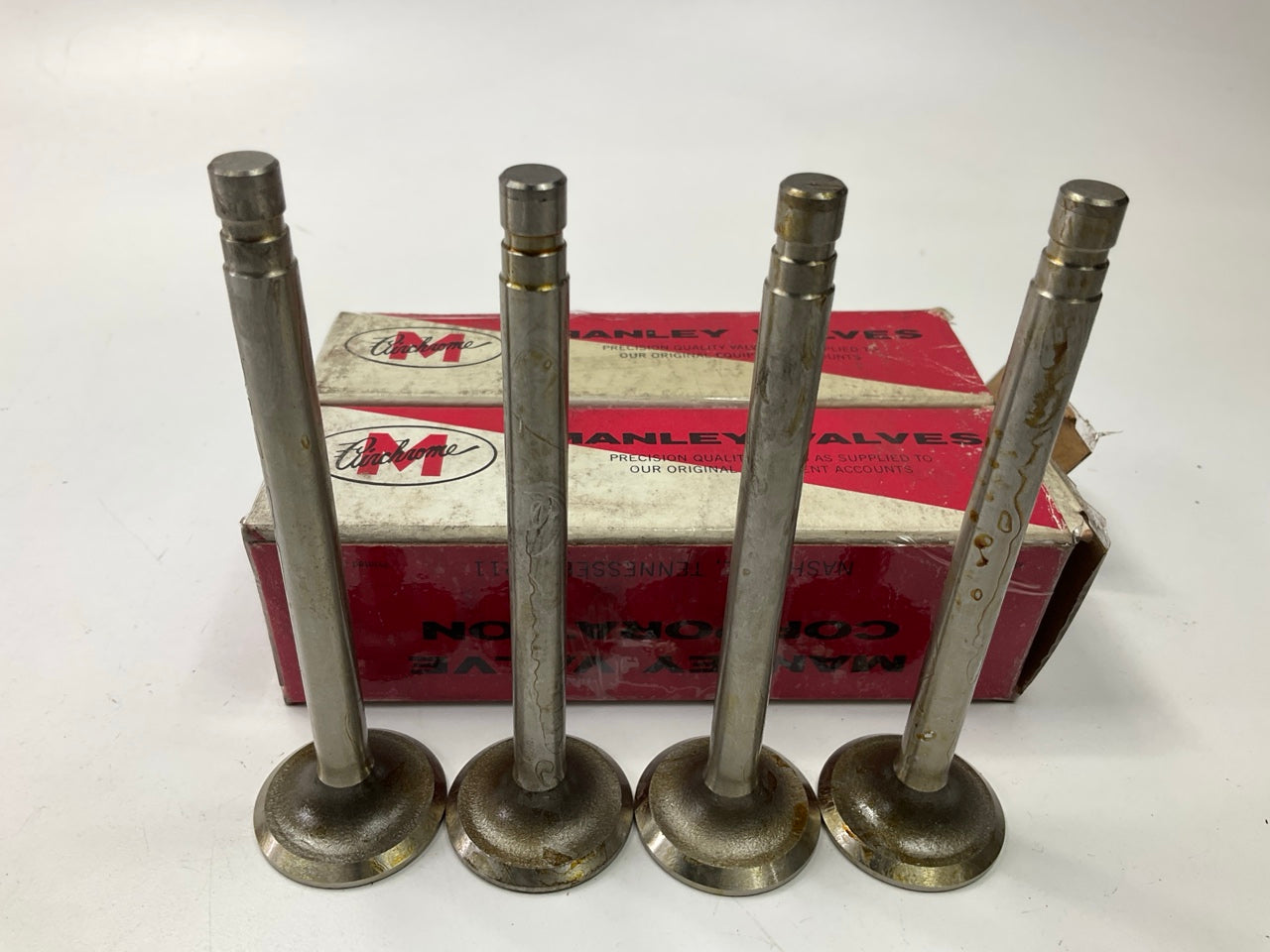 (4) Manley A1855 Engine Exhaust Valve For 1973-1978 Jeep 232 258-L6