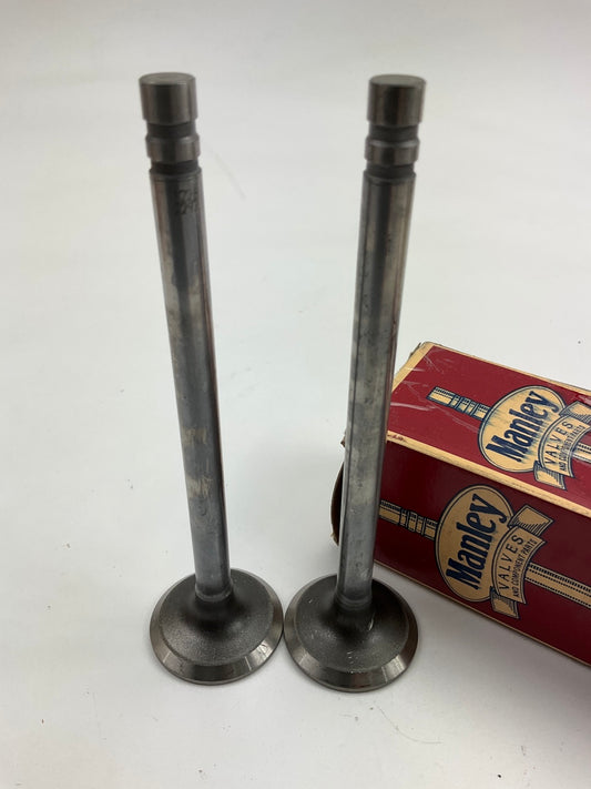 (2) Manley A2297 Exhaust Valve For Ford Tractor 158, 192, 201-L3, 233, 256-L4