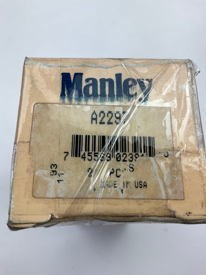 (2) Manley A2297 Exhaust Valve For Ford Tractor 158, 192, 201-L3, 233, 256-L4