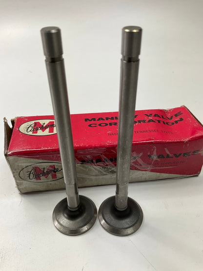 (2) Manley A843 Engine Exhaust Valve For 1954-1966 Jeep AMC 226-L6 (Continental)